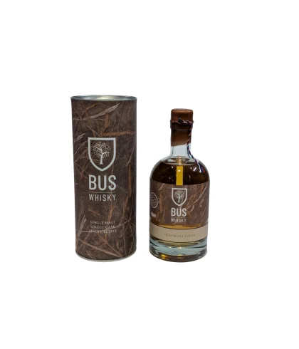 Fles Bus Whisky Muifel Quadrupel Finish, whisky, op voorraad bij slijterij t Bockje in Bathmen