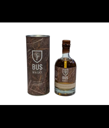 Fles Bus Whisky Muifel Quadrupel Finish, whisky, op voorraad bij slijterij t Bockje in Bathmen