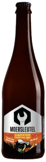 Fles Moersleutel Quadfather Christmas 2025, bier van Moersleutel, op voorraad bij slijterij t Bockje in Bathmen