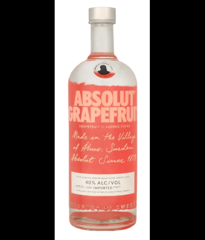 Fles Absolut Grapefruit, wodka, op voorraad bij slijterij t Bockje in Bathmen