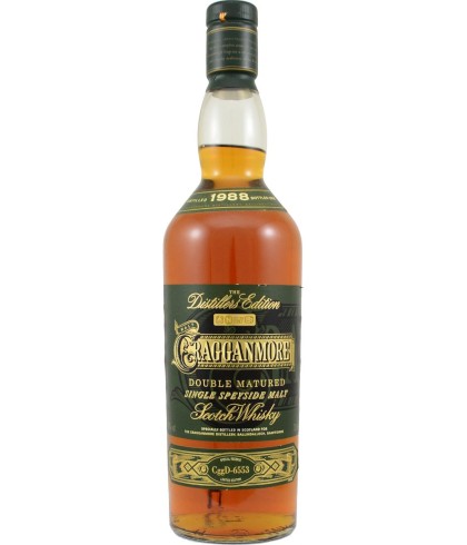Fles Cragganmore Distillers Edition 2002, single malt whisky, op voorraad bij slijterij t Bockje in Bathmen