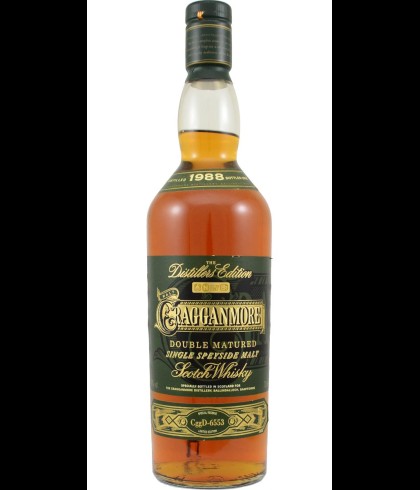 Fles Cragganmore Distillers Edition 2002, single malt whisky, op voorraad bij slijterij t Bockje in Bathmen