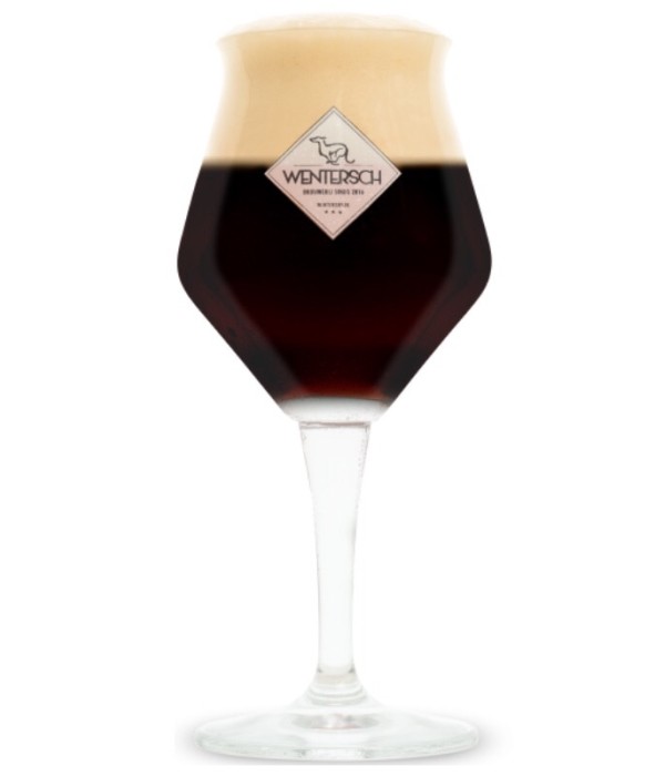 Wentersch bierglas op voet bij t Bockje in Bathmen
