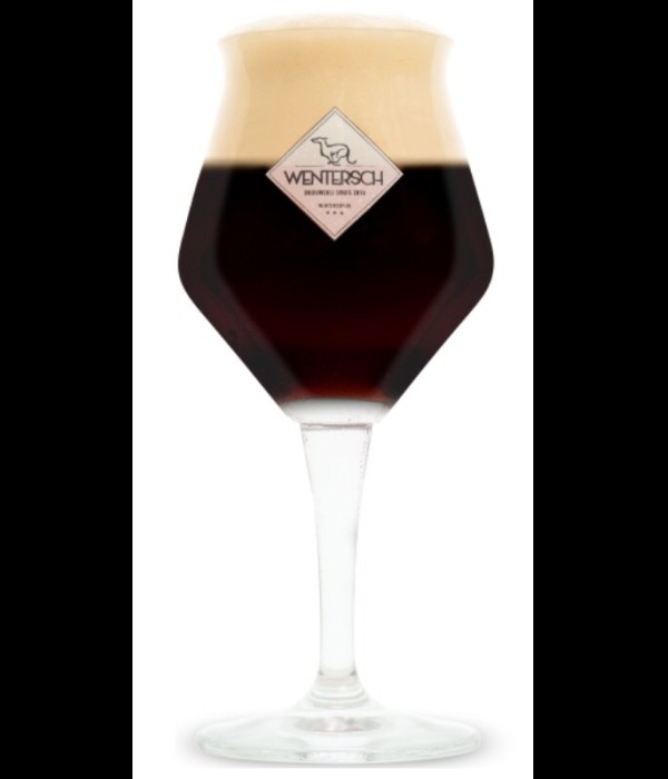 Wentersch bierglas op voet bij t Bockje in Bathmen