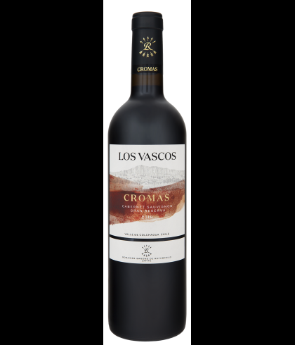 Fles Los Vascos Cromas Cabernet Sauvignon Gran Reserva, wijn op voorraad bij slijterij t Bockje in Bathmen