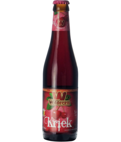 Fles WILDEREN Kriek, bier van Wilderen, bij slijterij t Bockje in Bathmen