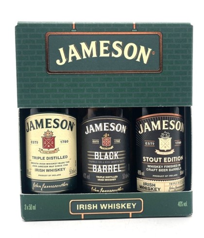Geschenk Jameson Irish Whiskey Trial Pack 3x5cl, bij slijterij ’t Bockje in Bathmen
