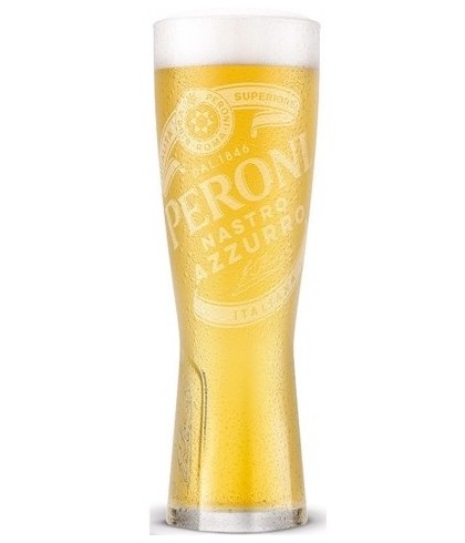 Peroni Nastro Azzurro Signature bierglas 25 cl., glas bij t Bockje in Bathmen