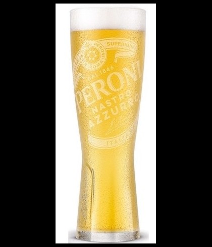 Peroni Nastro Azzurro Signature bierglas 25 cl., glas bij t Bockje in Bathmen