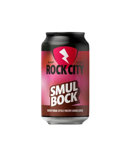 Fles Rock City Smulbock, bier, bij slijterij t Bockje in Bathmen