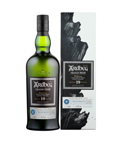 Fles Ardbeg 19 Years Old Traigh Bhan, single malt whisky, op voorraad bij slijterij t Bockje in Bathmen