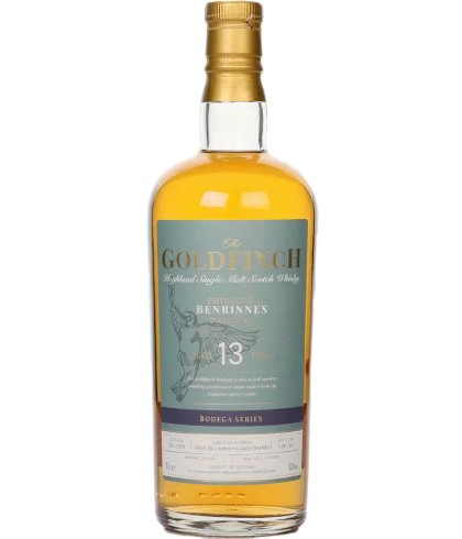 Fles Goldfinch Whisky Merchants Benrinnes 2008 Bodega Series, single malt whisky, op voorraad bij slijterij t Bockje in Bathmen