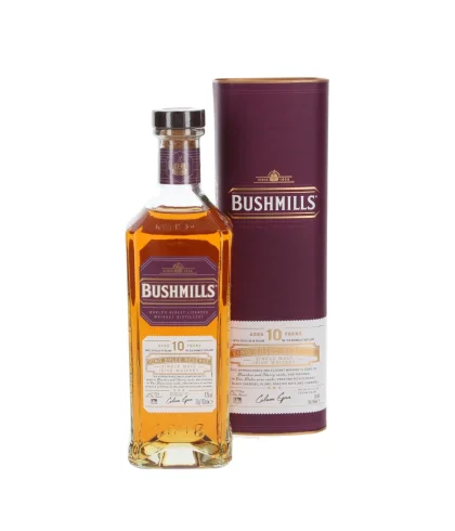 Fles Bushmills 10 Years Old Vino Dulce Reserve, single malt whisky, op voorraad bij slijterij t Bockje in Bathmen