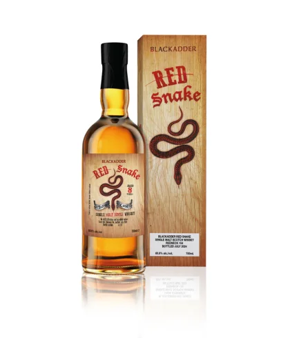 Fles Red Snake Redneck 154, single malt whisky, op voorraad bij slijterij t Bockje in Bathmen
