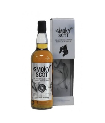 Fles Smoky Scot Islay Single Malt 8 Years, whisky, bij slijterij t Bockje in Bathmen