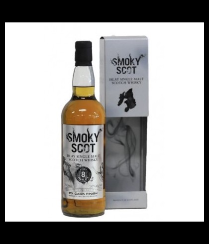 Fles Smoky Scot Islay Single Malt 8 Years, whisky, op voorraad bij slijterij t Bockje in Bathmen