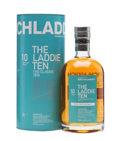 Fles Bruichladdich Laddie Ten 10 Years Old, whisky, op voorraad bij slijterij t Bockje in Bathmen