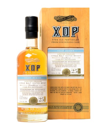 Fles Caol Ila XOP 25 Years Old 1989, Schotse whisky uit de XOP-reeks van Douglas Laing, op voorraad bij slijterij t Bockje in Bathmen