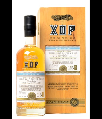 Fles Caol Ila XOP 25 Years Old 1989, Schotse whisky uit de XOP-reeks van Douglas Laing, op voorraad bij slijterij t Bockje in Bathmen