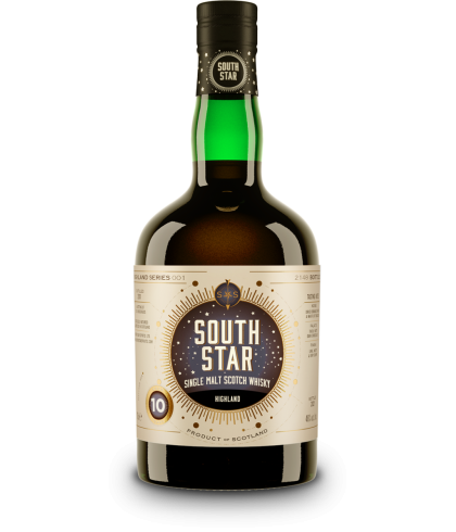 Fles South Star Spirits 10Y Highland Series 001, whisky, bij slijterij ’t Bockje in Bathmen