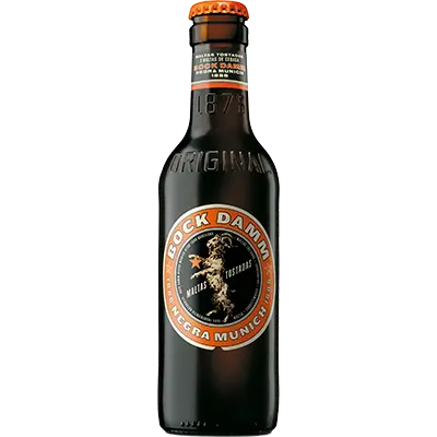 Fles Bock Damm, bier van Bock Damm, op voorraad bij slijterij t Bockje in Bathmen
