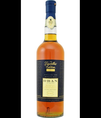 Fles Oban Distillers Edition 1998, Schotse Highland single malt uit Oban, op voorraad bij slijterij t Bockje in Bathmen
