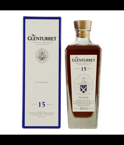 Fles The Glenturret 15 Years Old 2024, single malt whisky, op voorraad bij slijterij t Bockje in Bathmen