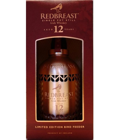 Fles Redbreast Bird Feeder Bottle, Ierse single pot still whiskey, op voorraad bij slijterij t Bockje in Bathmen