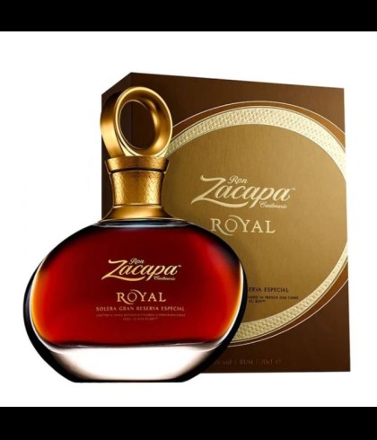 Fles Ron Zacapa Centenario 'Royal' Solera Gran Reserva Especial, rum, op voorraad bij slijterij t Bockje in Bathmen