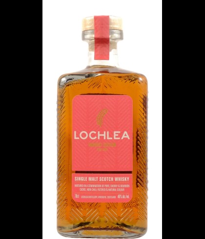 Fles Lowland single malt van Lochlea, op voorraad bij slijterij t Bockje in Bathmen