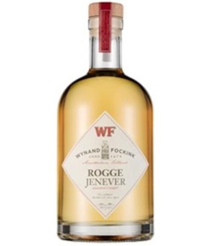 Fles Wynand Fockink Rogge Jenever, jenever van Wynand Fockink, bij slijterij t Bockje in Bathmen