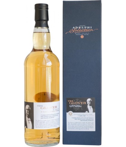Fles The Glover 4 Years Batch 5, single malt whisky, op voorraad bij slijterij t Bockje in Bathmen