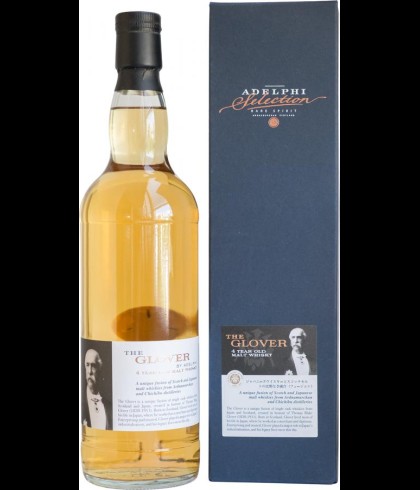 Fles The Glover 4 Years Batch 5, single malt whisky, op voorraad bij slijterij t Bockje in Bathmen