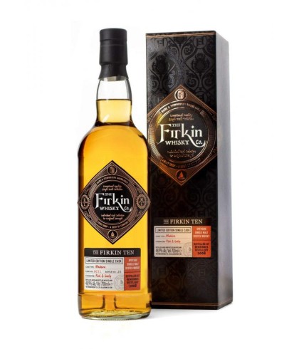 Fles The Firkin Ten Benrinnes 2008, single malt whisky, op voorraad bij slijterij t Bockje in Bathmen