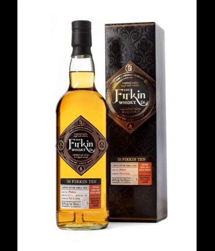 Fles The Firkin Ten Benrinnes 2008, single malt whisky, op voorraad bij slijterij t Bockje in Bathmen