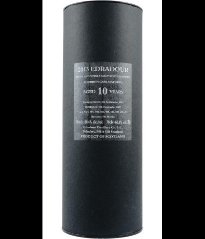 Fles Edradour 2013 Natural Cask Strength, single malt whisky, op voorraad bij slijterij t Bockje in Bathmen