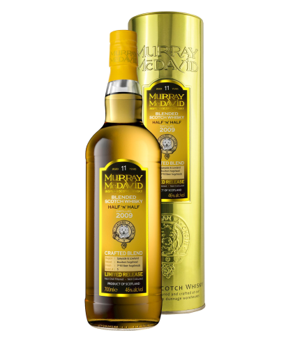 Fles Schotse whisky van bottelaar Murray McDavid, op voorraad bij slijterij t Bockje in Bathmen