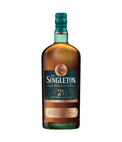 Fles Singleton of Dufftown 21 Years Old, whisky, op voorraad bij slijterij t Bockje in Bathmen