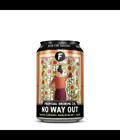 Fles Frontaal No Way Out, bier van Frontaal, bij slijterij t Bockje in Bathmen