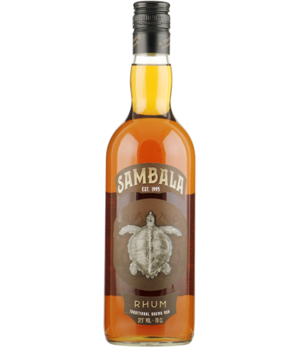 Fles Sambala Rhum Bruin, rum, op voorraad bij slijterij t Bockje in Bathmen