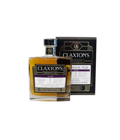 Fles Claxton’s Warehouse No.8 Glenallachie 7 Years Old, single malt whisky, op voorraad bij slijterij t Bockje in Bathmen