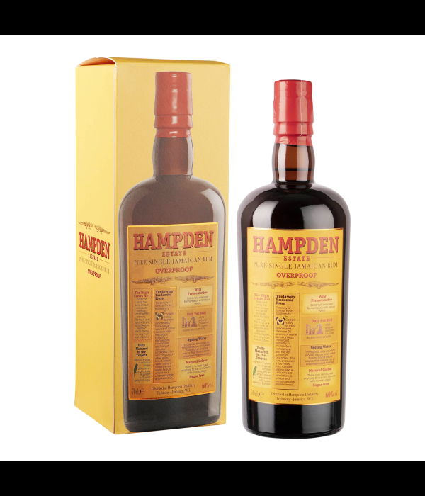 Hampden Pure Jamaican Overproof Rum 60% bij t Bockje in Bathmen