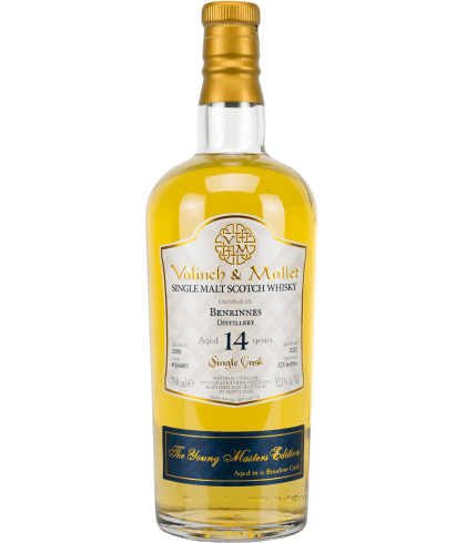Fles Valinch & Mallet Benrinnes 14Y 2008 #304405, single malt whisky, op voorraad bij slijterij t Bockje in Bathmen