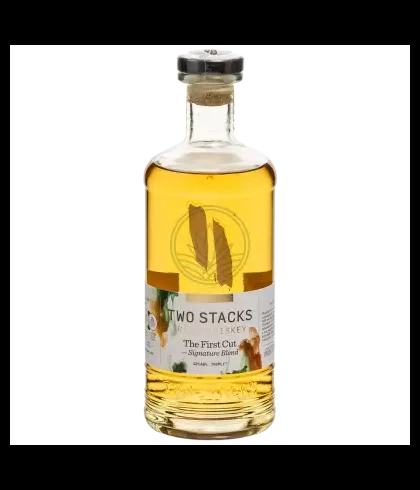 Fles Two Stacks The First Cut, whisky, op voorraad bij slijterij ’t Bockje in Bathmen