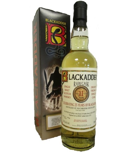 Fles Blackadder Single Malt 2009 11 Years Old, single malt whisky, op voorraad bij slijterij t Bockje in Bathmen