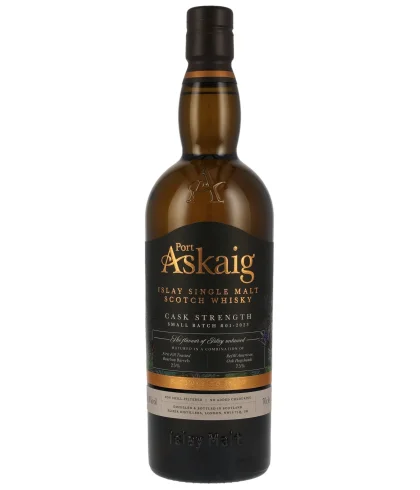 Fles Port Askaig Cask Strength Batch 02, Islay single malt whisky, op voorraad bij slijterij t Bockje in Bathmen