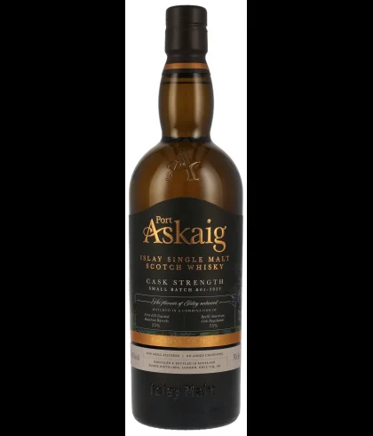 Fles Port Askaig Cask Strength Batch 02, Islay single malt whisky, op voorraad bij slijterij t Bockje in Bathmen