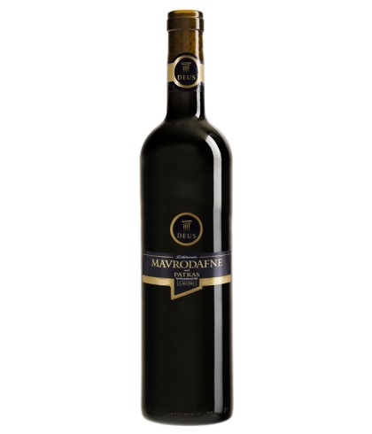 Fles Cavino Deus Mavrodaphne of Patra, wijn, op voorraad bij slijterij t Bockje in Bathmen