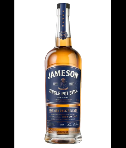 Fles Iers whiskey van Jameson, op voorraad bij slijterij t Bockje in Bathmen