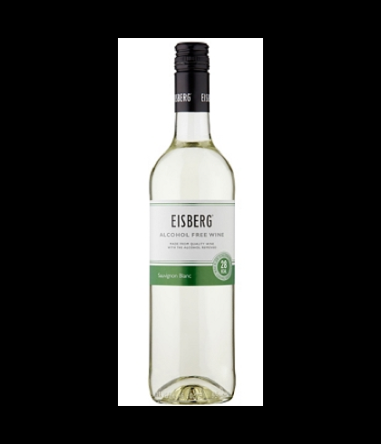 Fles Eisberg Sauvignon Blanc, alcoholvrije witte wijn, op voorraad bij slijterij t Bockje in Bathmen